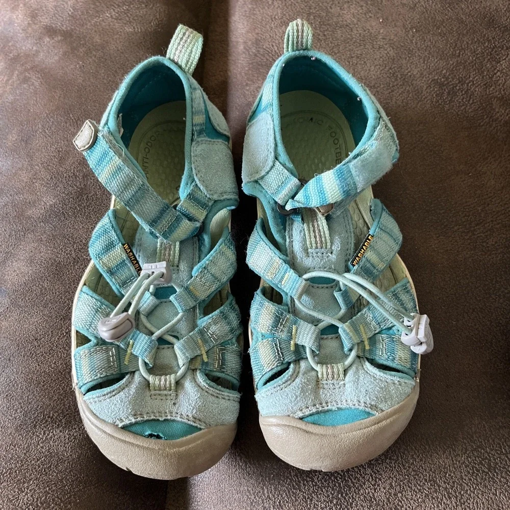 Keen sandals 3 youth Aqua Teal Big Kids Shoes hiking, Water boys girls
